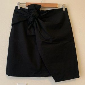 Loft Black Bow Shift Skirt
